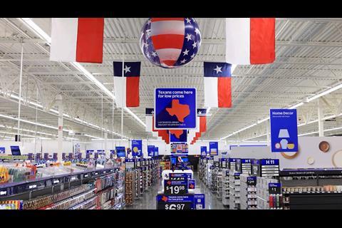 Walmart Supercenter, Cypress, Texas, In-store signage